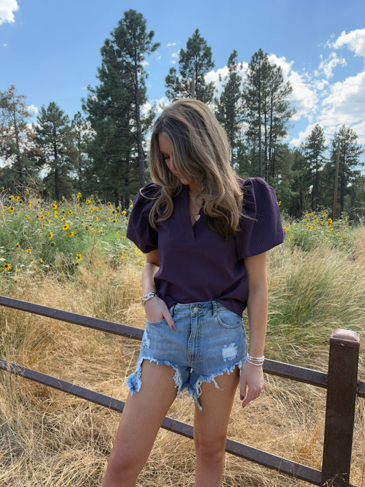 Daylee Ripped Frayed Denim Shorts