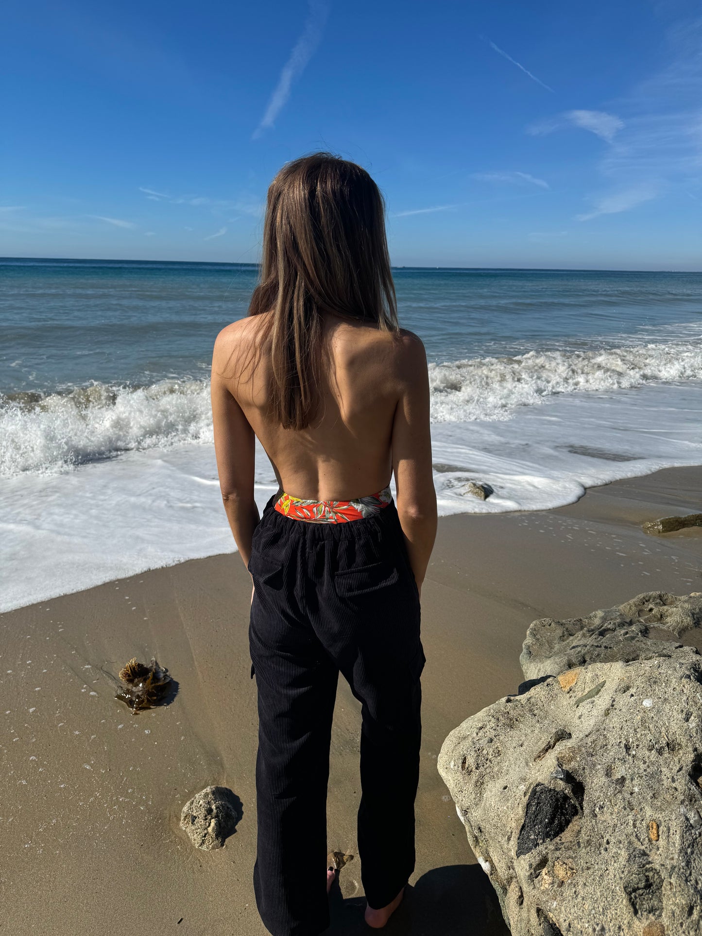 Trisha Tropical Halter Bodysuit