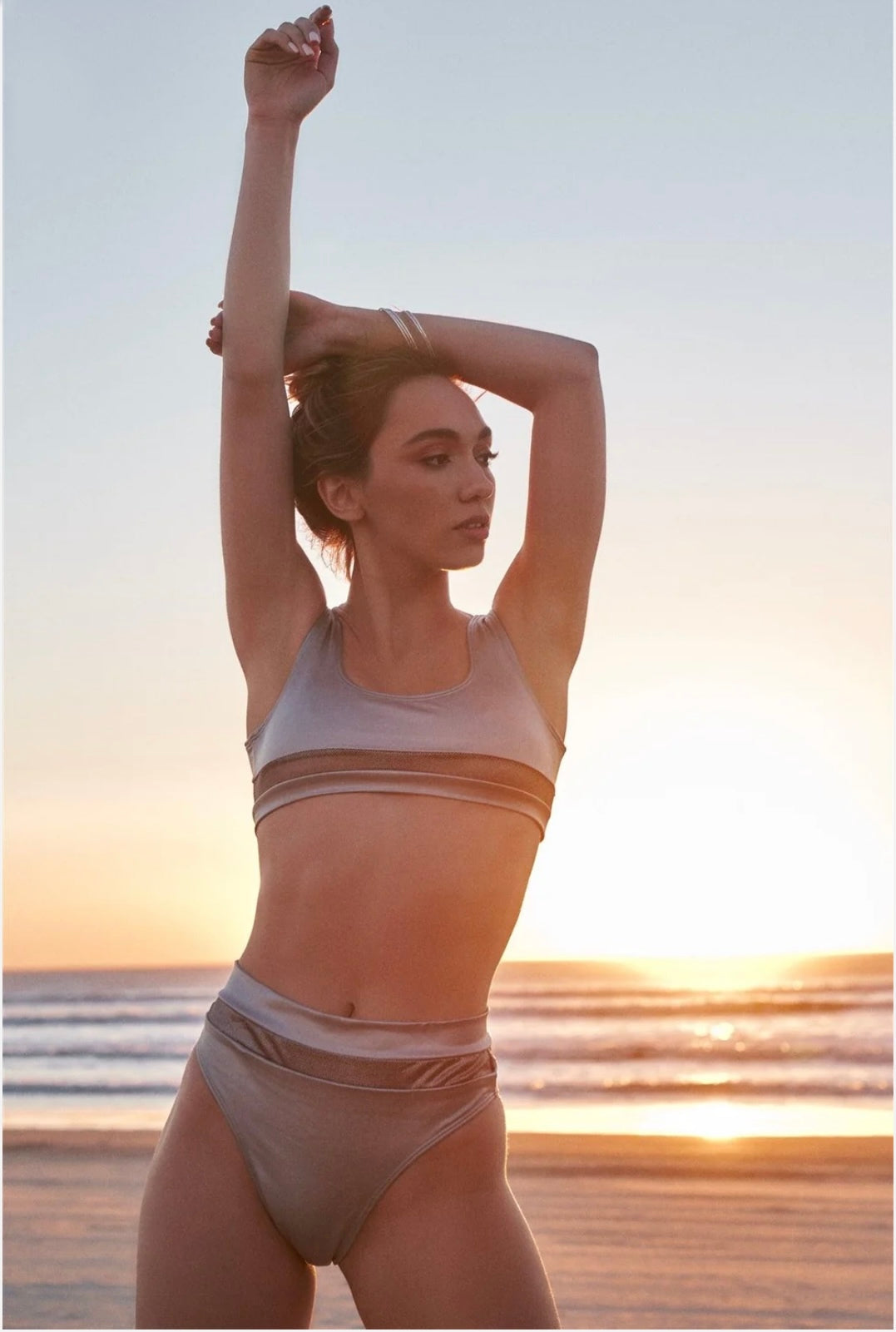 Sylvia Silver High-Rise Bikini