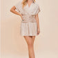 Margot Beige Draped Dress