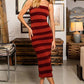 Everly Rust Striped Maxi Dress