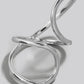 Kayleigh Dainty Abstract Silver Ring