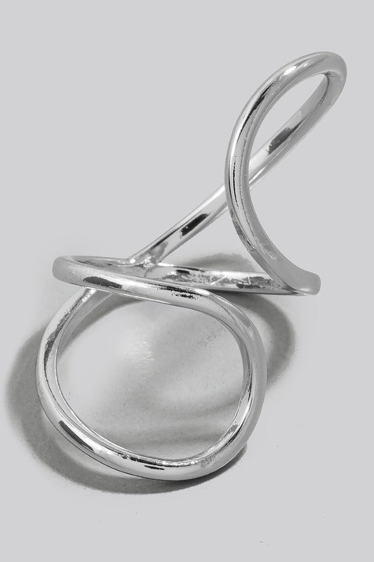 Kayleigh Dainty Abstract Silver Ring