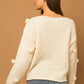 Eve Cream Pom Pom Sweater