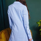Kennedy Long Sleeve Button Down Pleated Dress