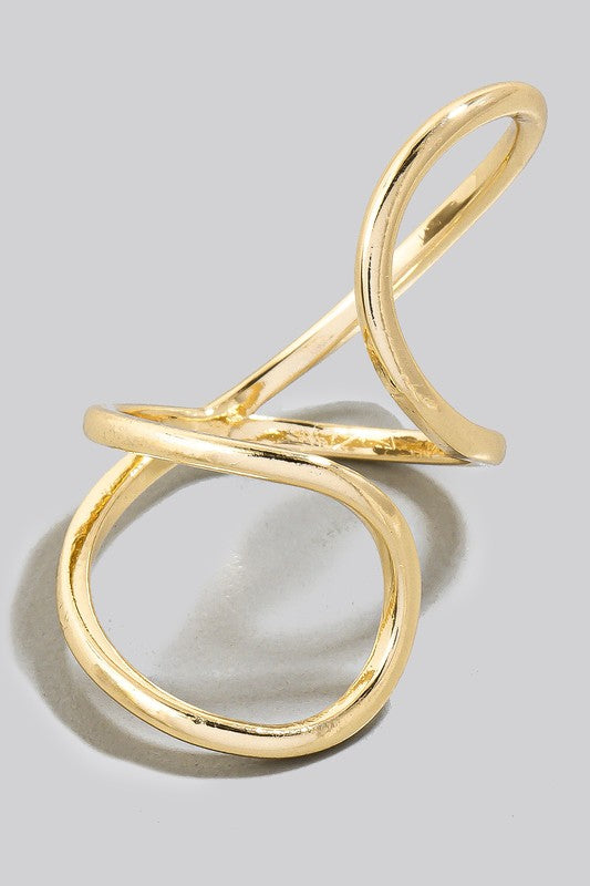 Kayleigh Dainty Abstract Gold Ring