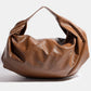 Remi Brown Faux Leather Hobo Bag