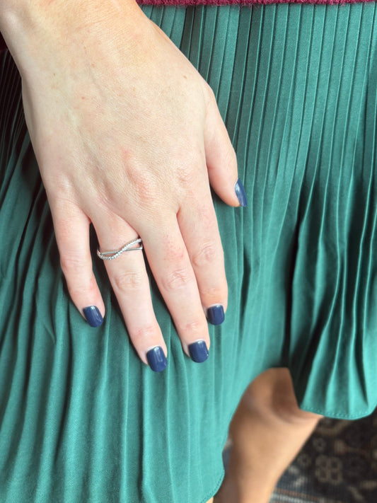 Ariana Dainty Silver Bar Ring