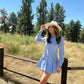 Kennedy Long Sleeve Button Down Pleated Dress