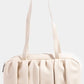 Kehlani Beige Pleated Purse