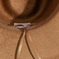 Ella Brown Studded Strap Rhinestone Detail Cowboy Hat