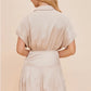 Margot Beige Draped Dress