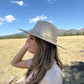 Arabella Beige Double Braided Fedora Hat