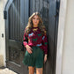 Delilah Burgundy Horse Graphic Sweater