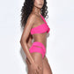 Sunny Pink Cut Out Bikini Bottoms