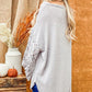 Flora Gray Oversized Sweater