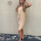 Paula Polka Dot Ruched Dress