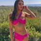 Sunny Pink One Shoulder Bikini Top